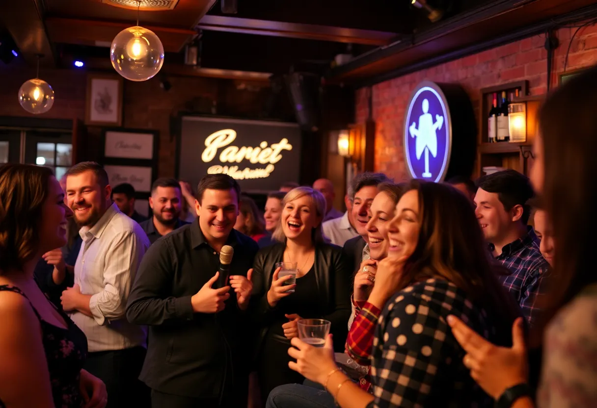 Audience Enjoying the Misconduct Comedy Show