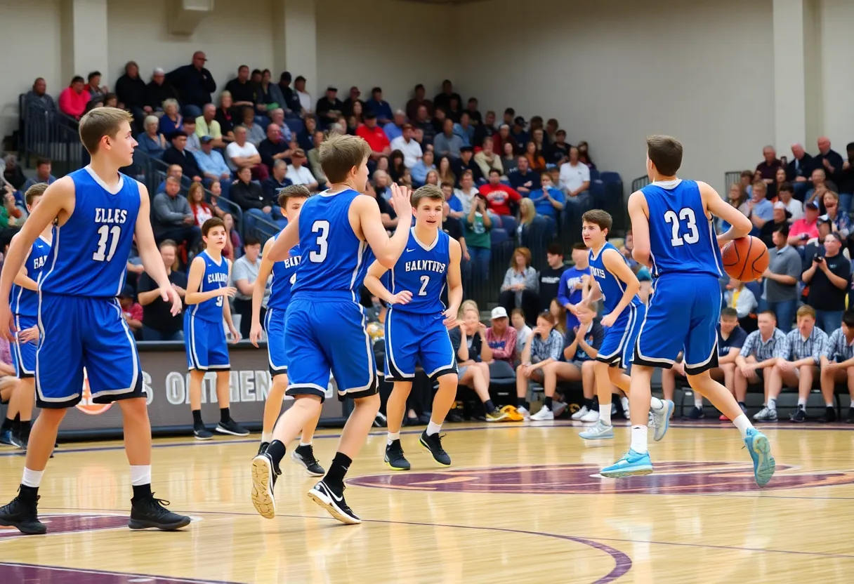 Motivation Jaguars playing basketball