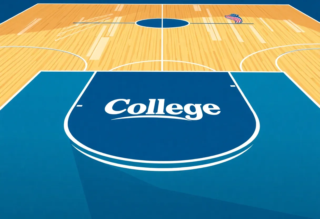 Concept art representing NIL opportunities in college basketball