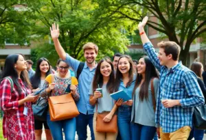 Students celebrating their achievements at the University of Pennsylvania