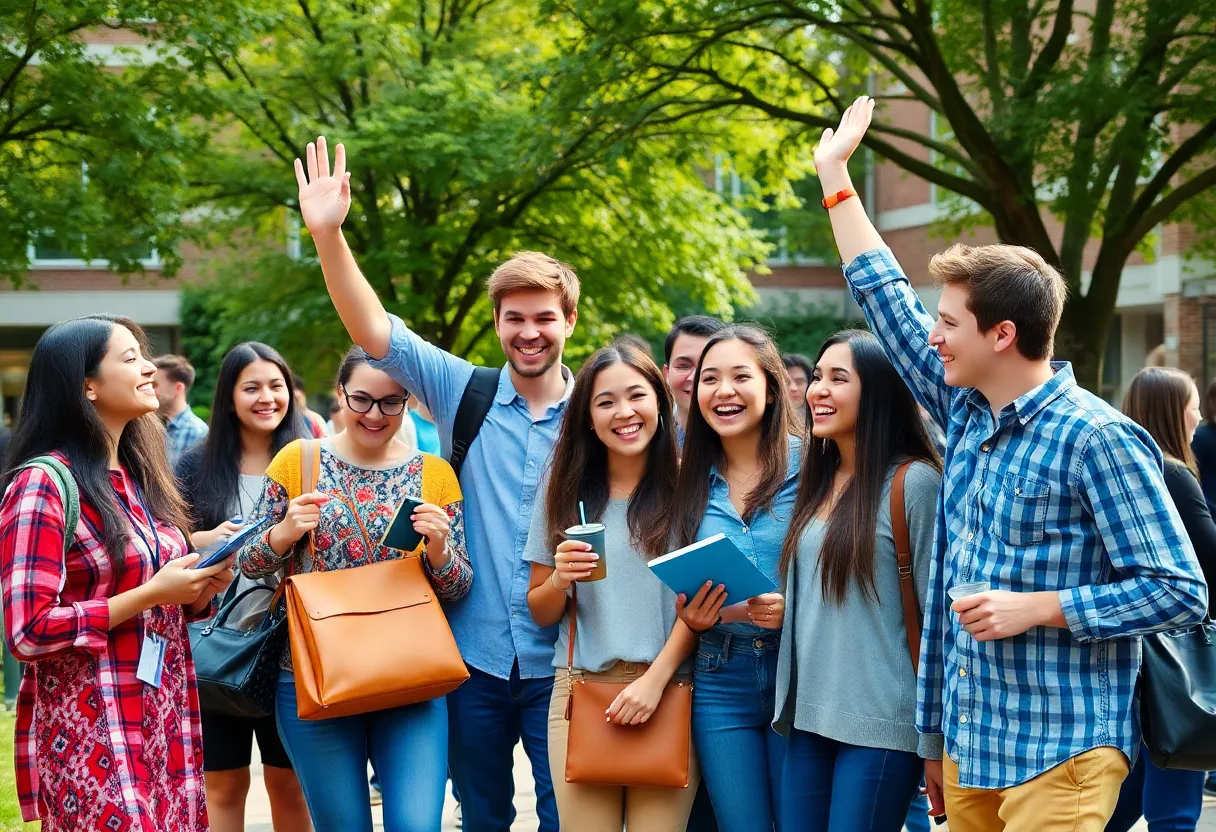 Students celebrating their achievements at the University of Pennsylvania