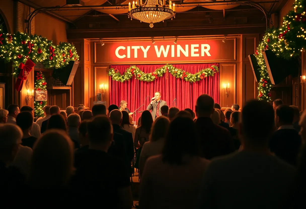 Audience enjoying a Christmas concert at City Winery Philadelphia