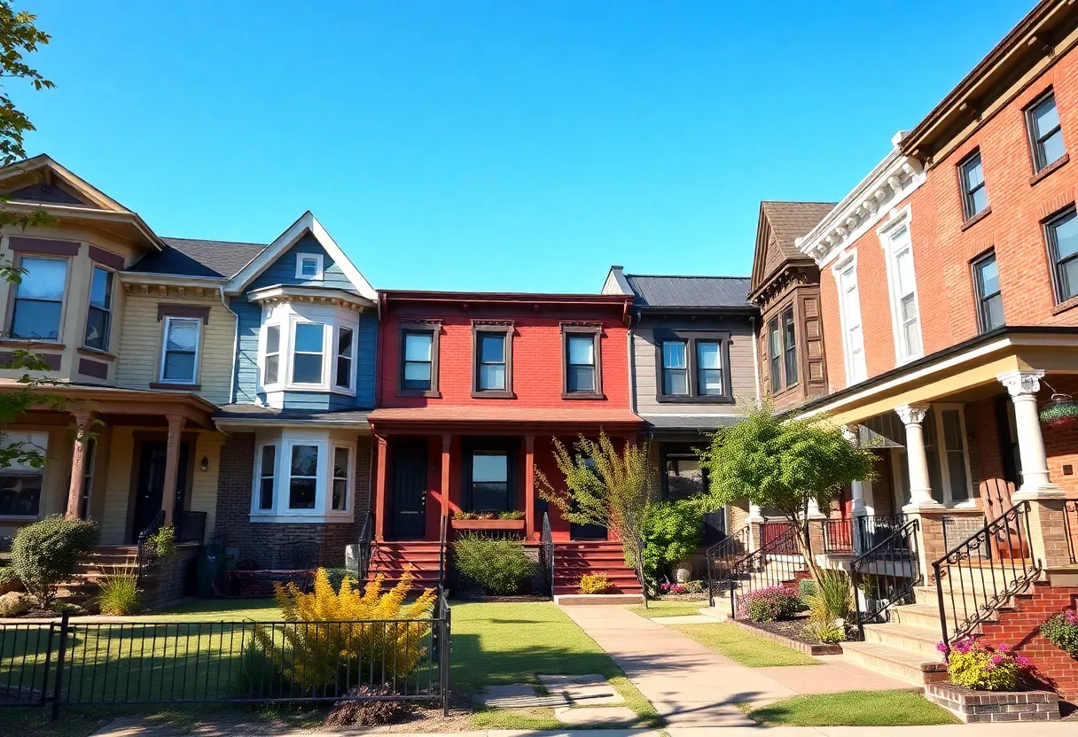 Diverse homes in a Philadelphia neighborhood for home financing guide.
