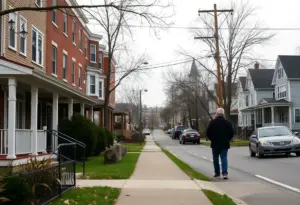 Quiet residential neighborhood in Philadelphia
