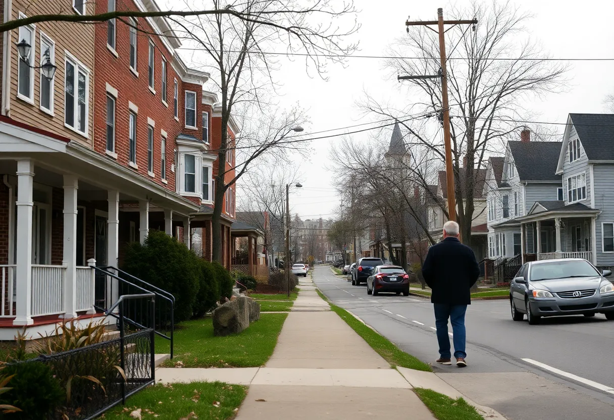 Quiet residential neighborhood in Philadelphia