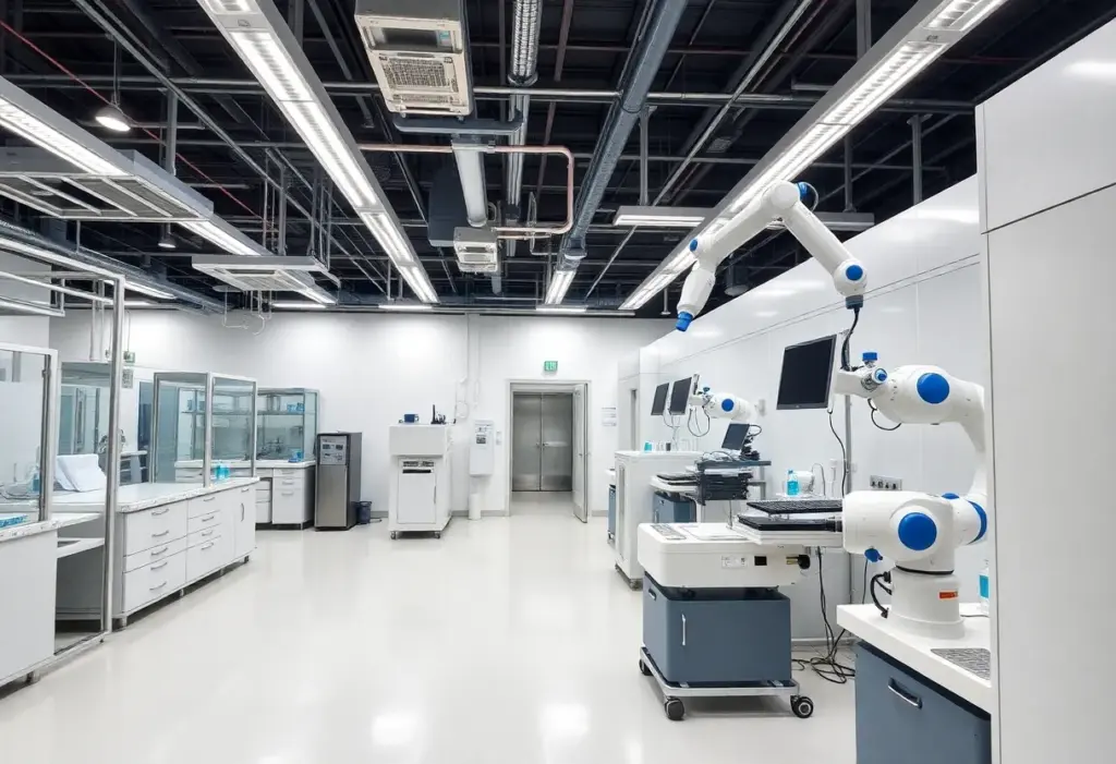 Clean room and automation technology at ProRx Pharma facility