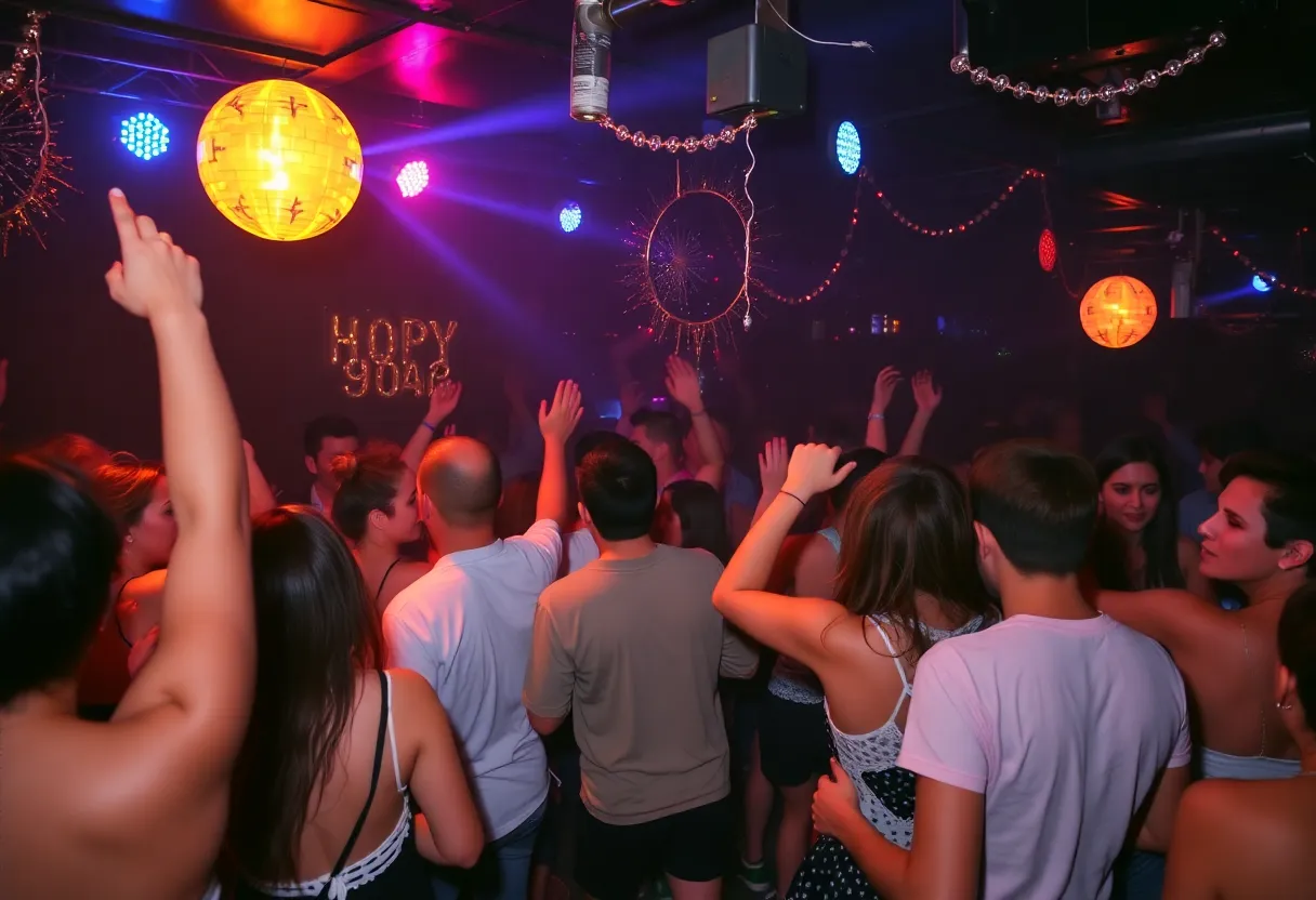 Crowd dancing at the Recession Pop Dance Party in Philadelphia