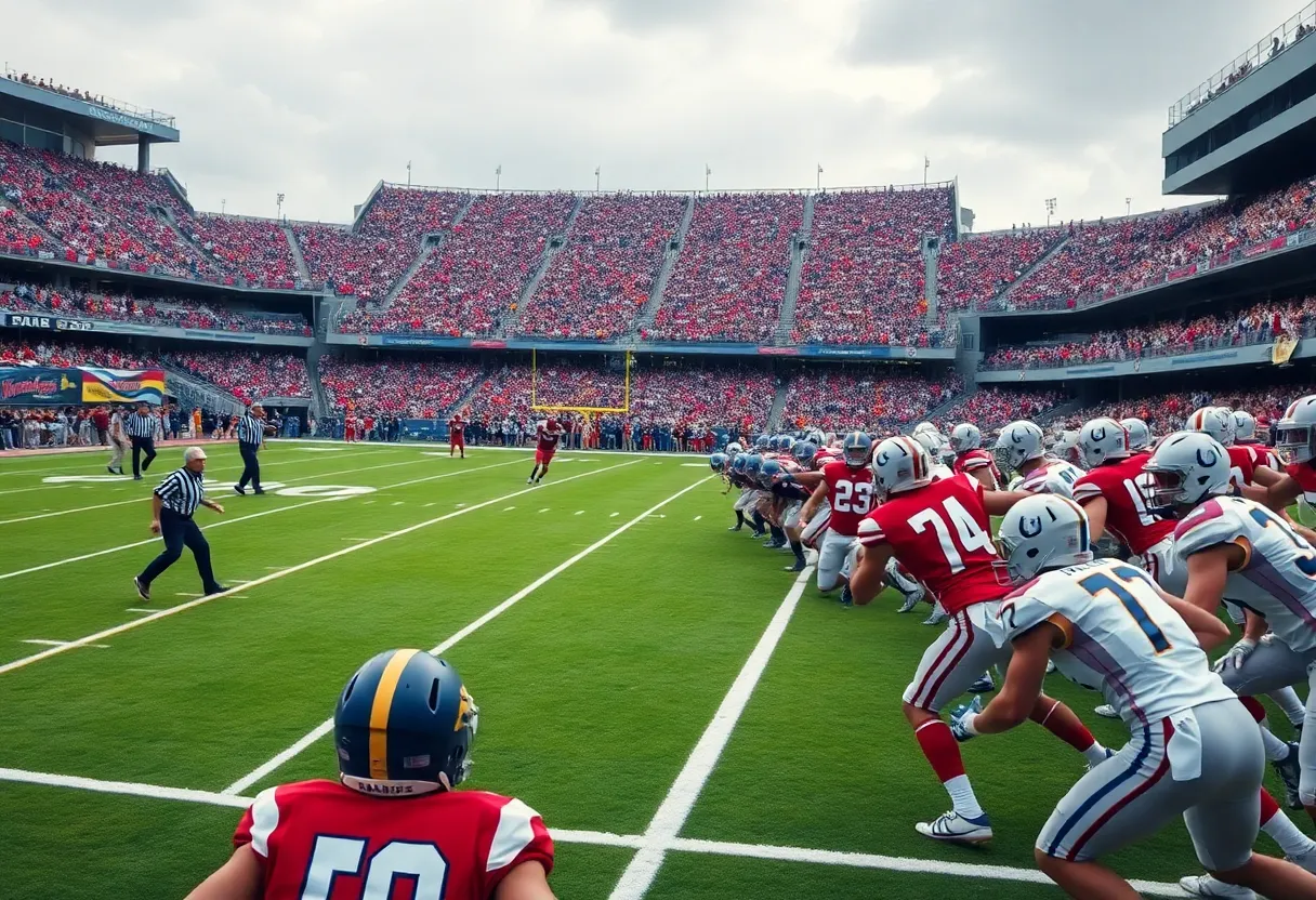 Santa Margarita Eagles vs De La Salle Spartans football game