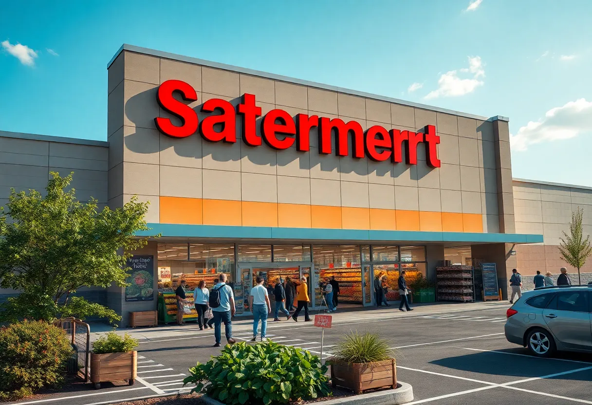 Exterior view of ShopRite of Cherrywood Plaza in Gloucester Township