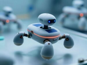 Microscopic autonomous robots in action