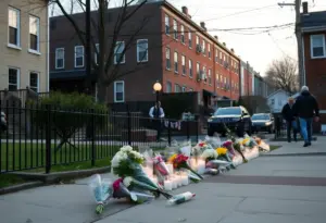 Community vigil honoring a flight attendant in South Philadelphia