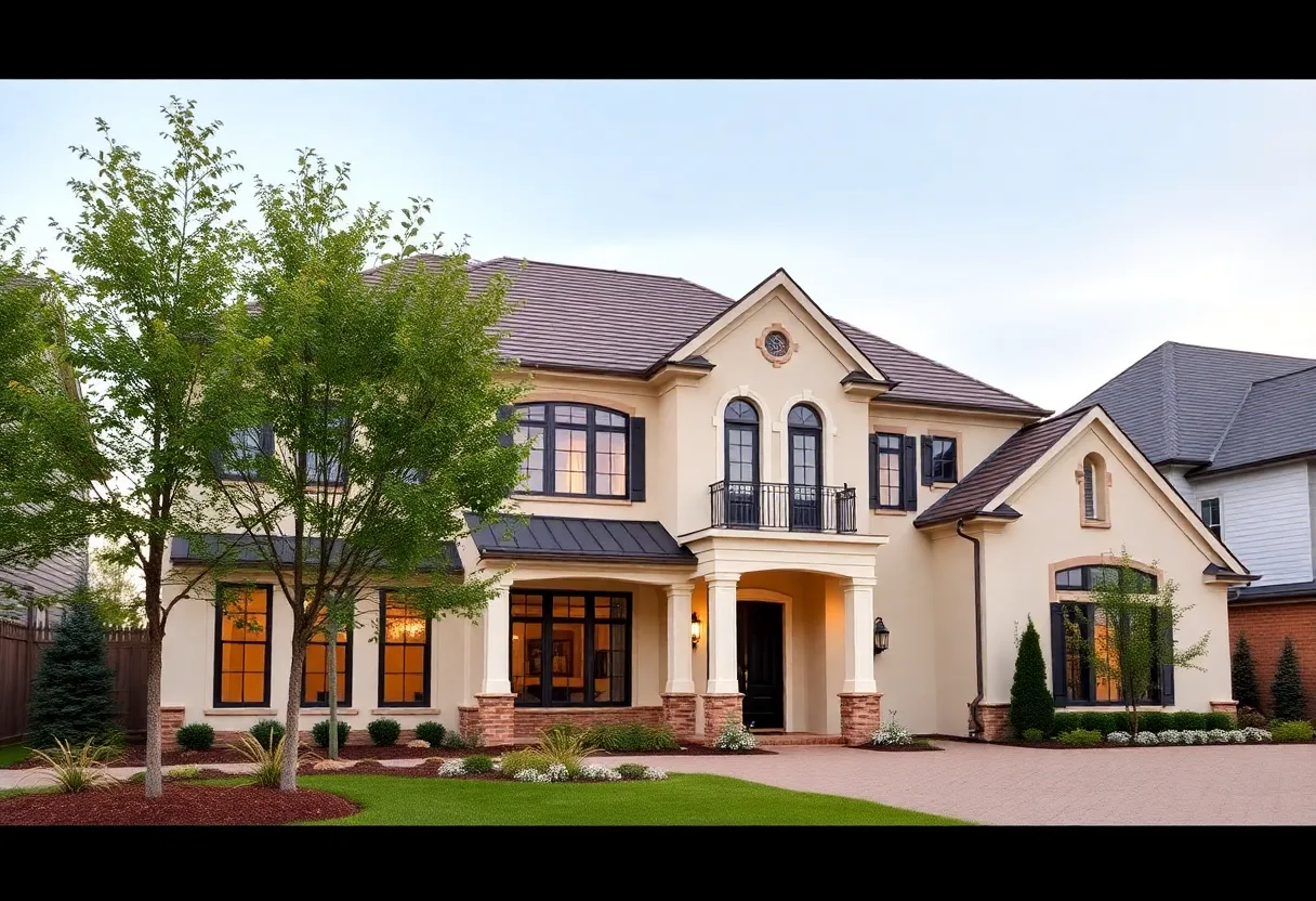 A luxurious Toll Brothers home representing financial success