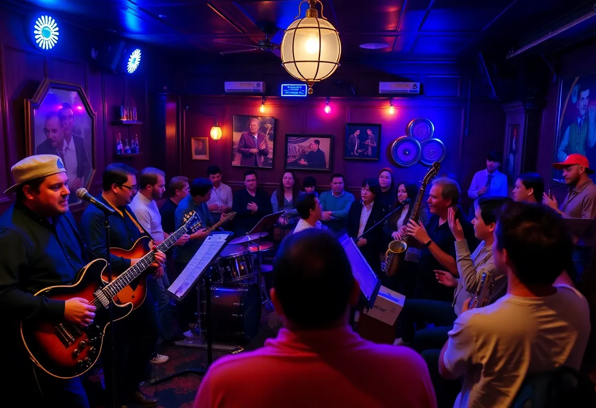 Ugo Horns and Gerald Veasley Band performing at South Jazz Club