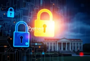 Illustration of cybersecurity themes related to university email incident.