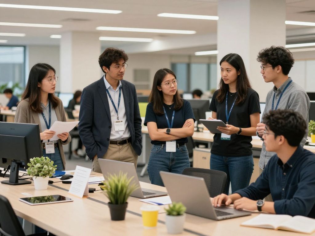 Researchers engaging in entrepreneurial discussions at UPenn