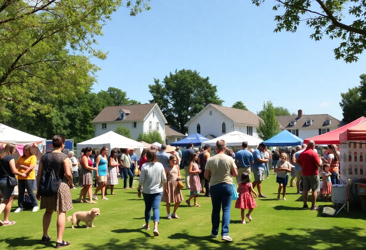 Families enjoying a community festival in Willingboro
