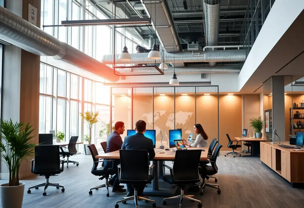 Office environment representing go-to-market strategy integration