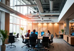 Office environment representing go-to-market strategy integration