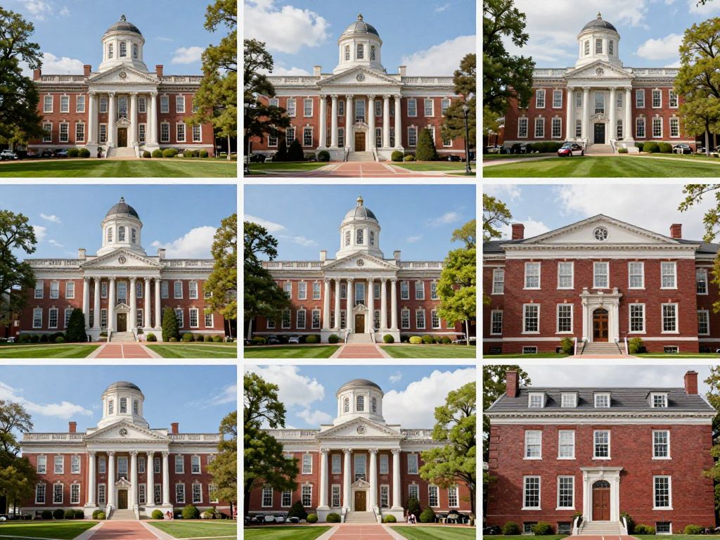 Collage depicting University of Pennsylvania and Harvard University logos and academic symbols
