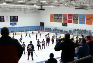 Youth hockey players competing at the Grizz Cup in Salt Lake City