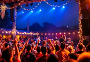 Audience enjoying the Linda Ronstadt Experience concert in Newtown