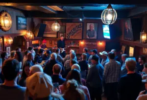 Crowd enjoying live Americana and country music at Dawson Street Pub