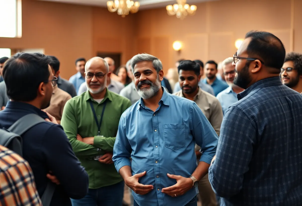 Men participating in the Man Up Philly Men's Conference