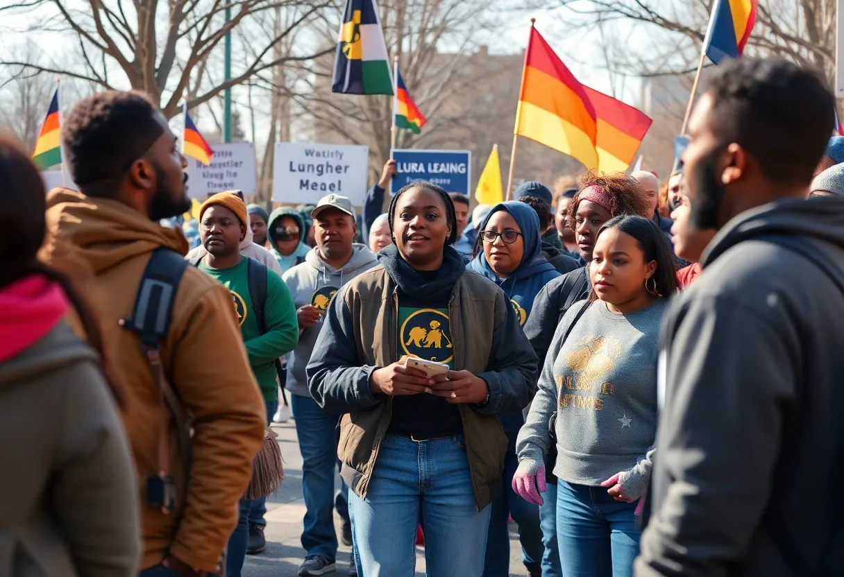 Community members celebrating Martin Luther King Jr. Day with various events.