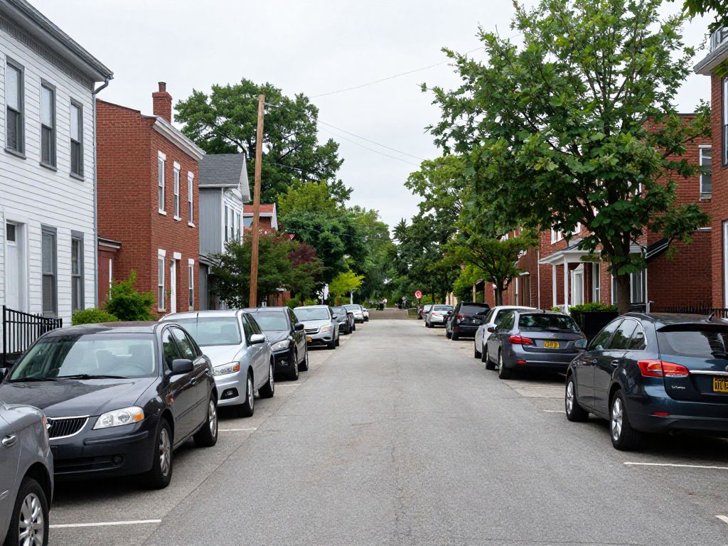 Parked cars on Tyson Road in Newtown Square