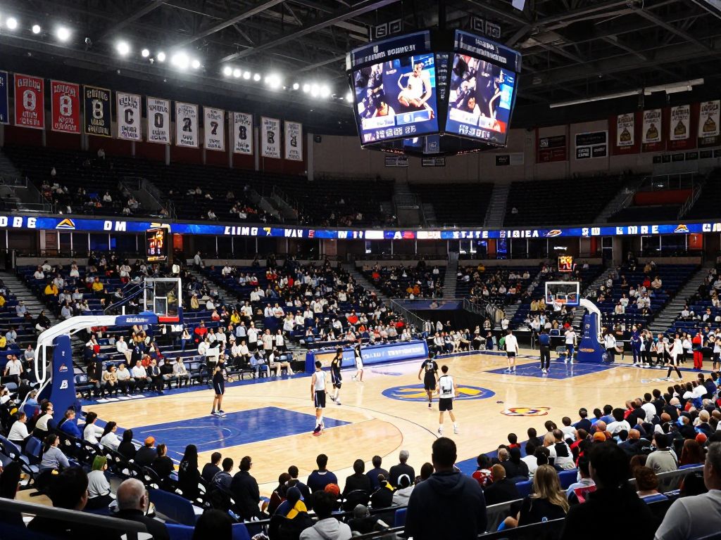 The Palestra filled with fans celebrating 100 years of college basketball