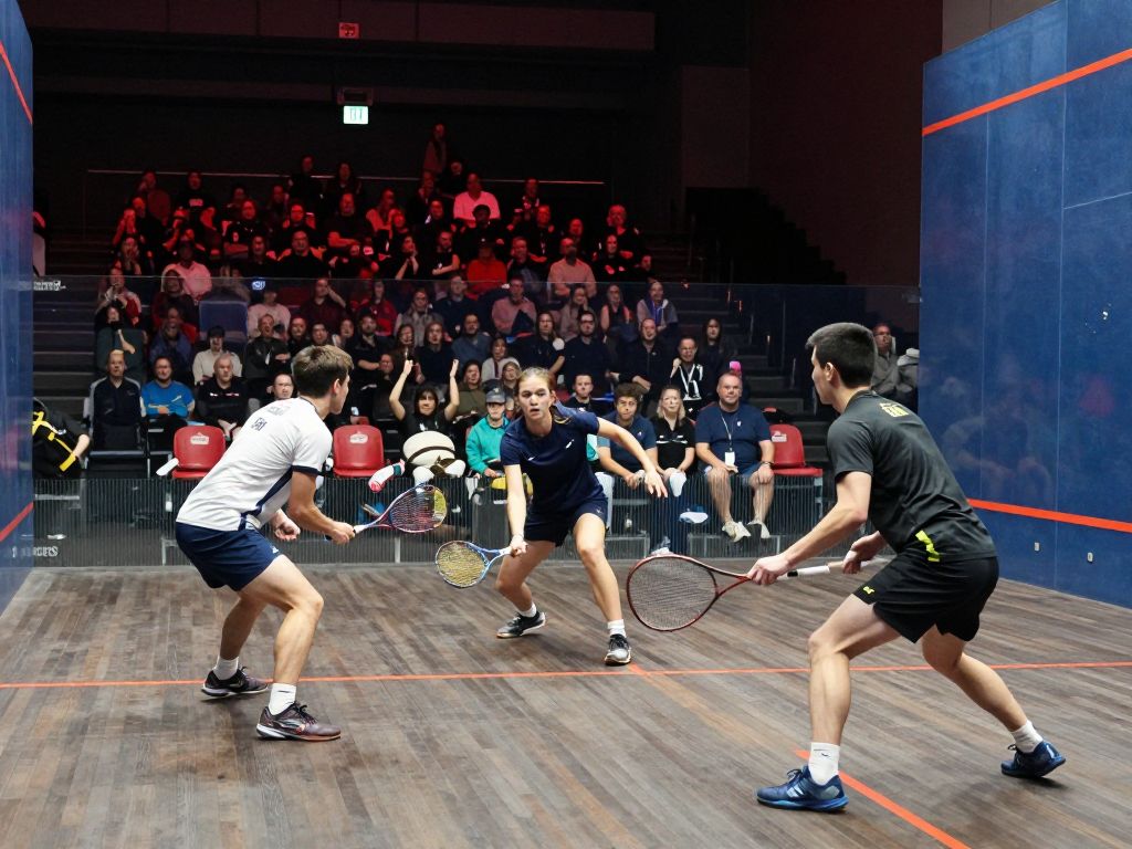 Squash players competing at the CSA Individual Championships