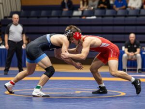 Wrestling match between Penn and Columbia