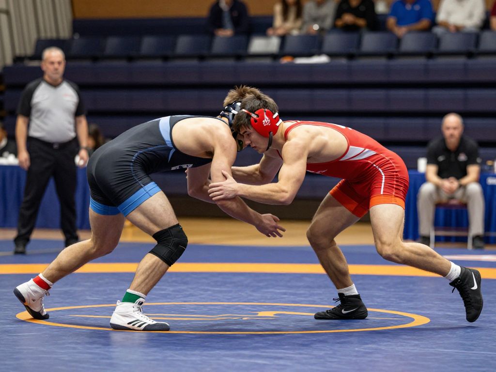 Wrestling match between Penn and Columbia