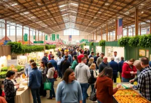 Visitors engaging with exhibits at the Pennsylvania Farm Show