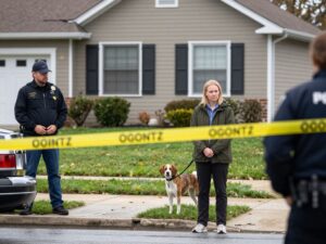 Crime scene in Philadelphia with police presence.