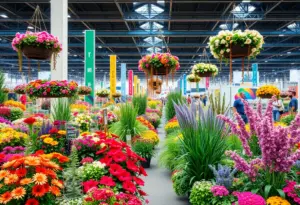 Colorful flower exhibition at the Philadelphia Flower Show