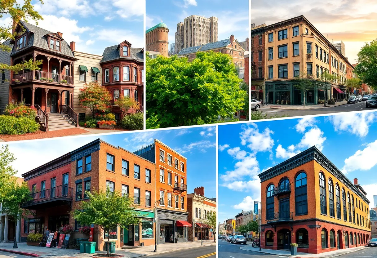 Collage of diverse neighborhoods in Philadelphia
