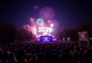 Philadelphia New Year's Eve concert fireworks display