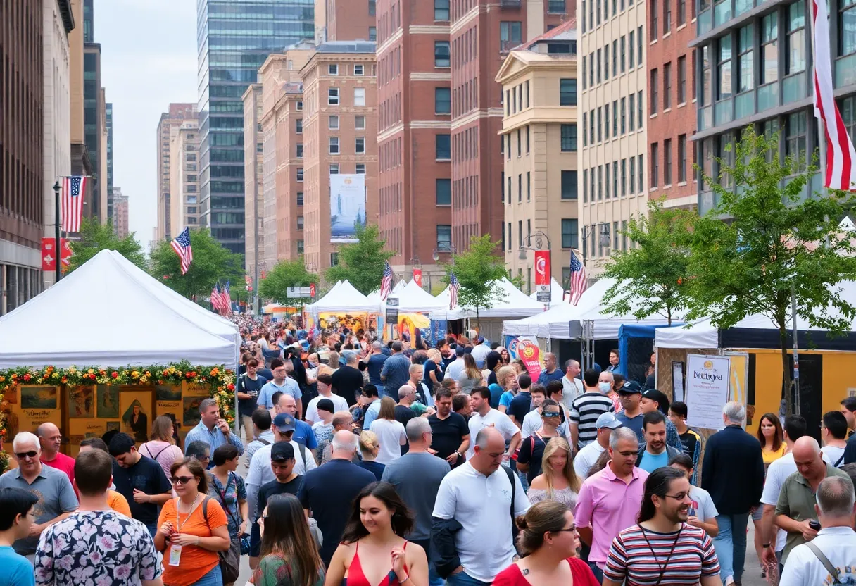 People enjoying events in Philadelphia