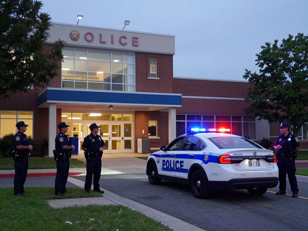 Police presence at the former Good Shepherd hospital in Allentown after a shooting incident