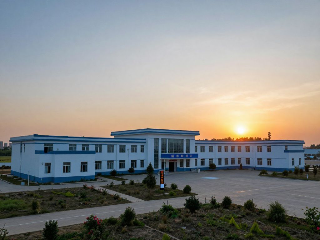 Image depicting a rural hospital at sunset, symbolizing healthcare challenges in rural communities