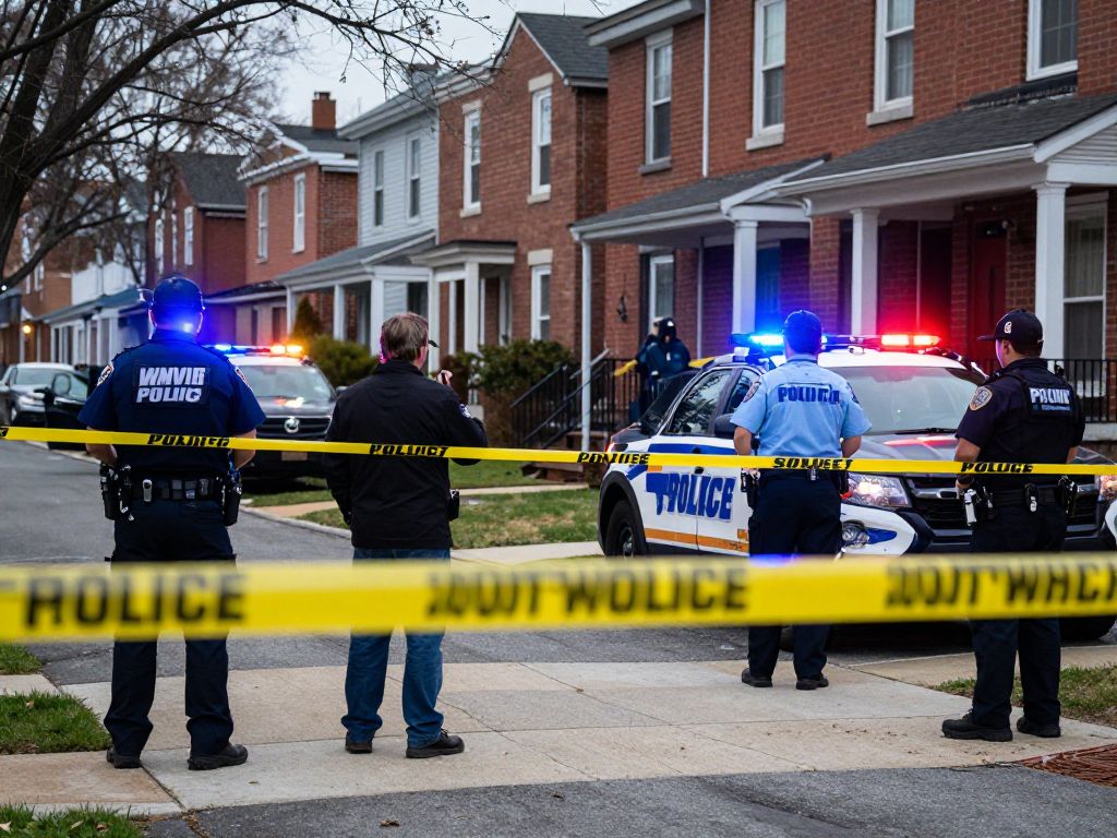 Police investigating a shooting scene in Southwest Philadelphia.