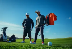 An abstract representation of the journey of Nike and Tiger Woods in golf.