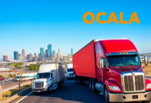 Cityscape of Dallas-Fort Worth and Ocala highlighting migration and growth trends.