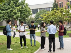 Engaged students at University of Pennsylvania promoting inclusivity