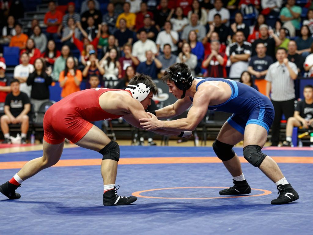 Wrestlers competing at the Southern Scuffle tournament