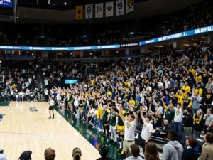 Packed arena during a Villanova Wildcats basketball game