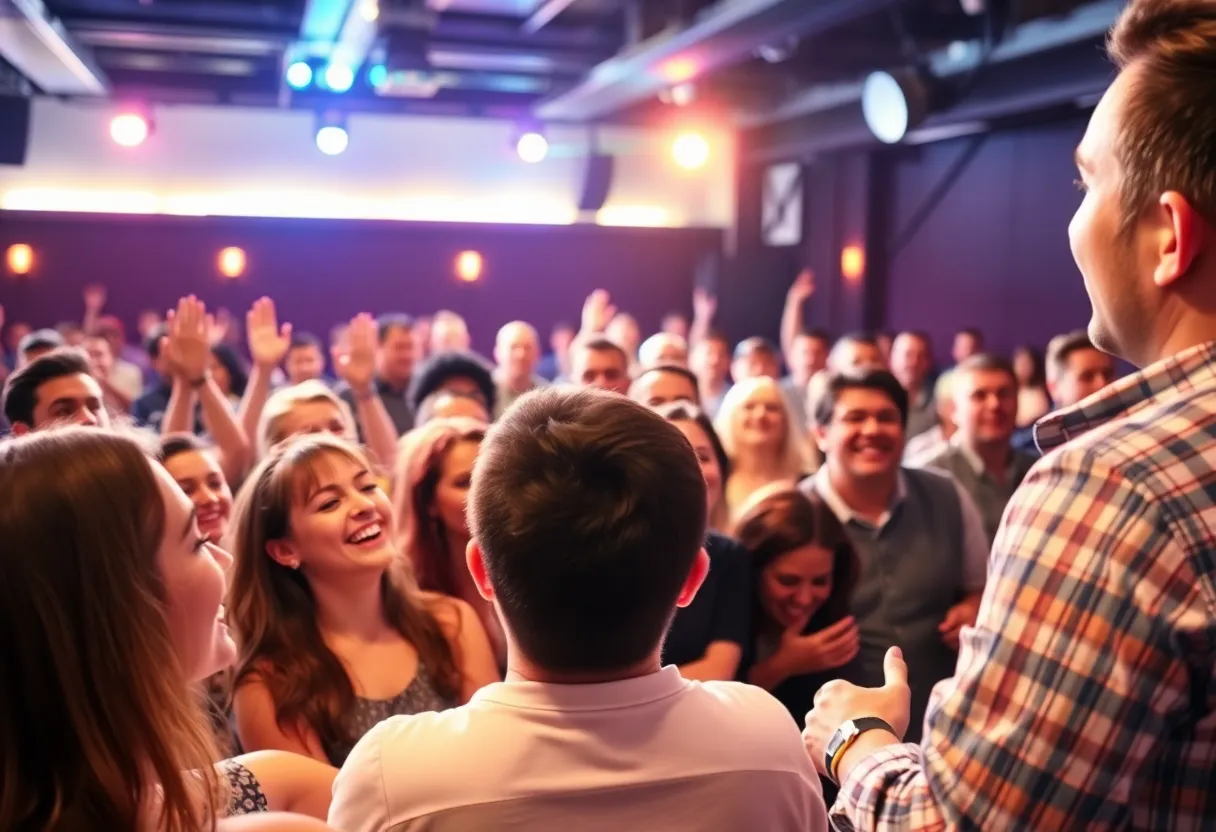 Audience enjoying the Zarna Garg comedy show
