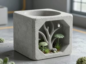 3D-printed concrete well plug designed to capture carbon
