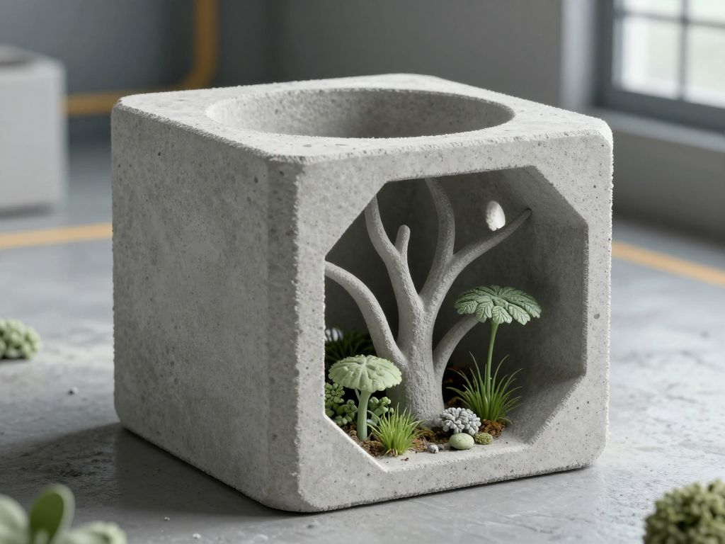 3D-printed concrete well plug designed to capture carbon